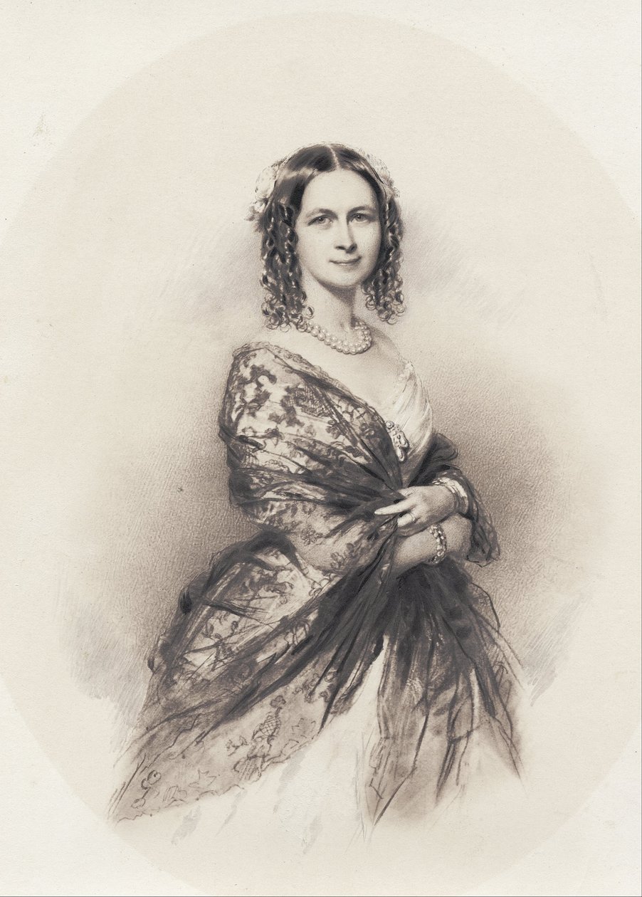 Portrett av operasangerinnen Jenny Lind (1820-1887) av Unbekannt Unbekannt