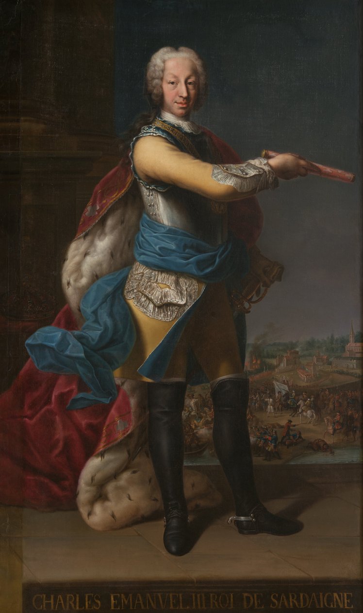 Portrett av Carlo Emanuele III av Unbekannt Unbekannt