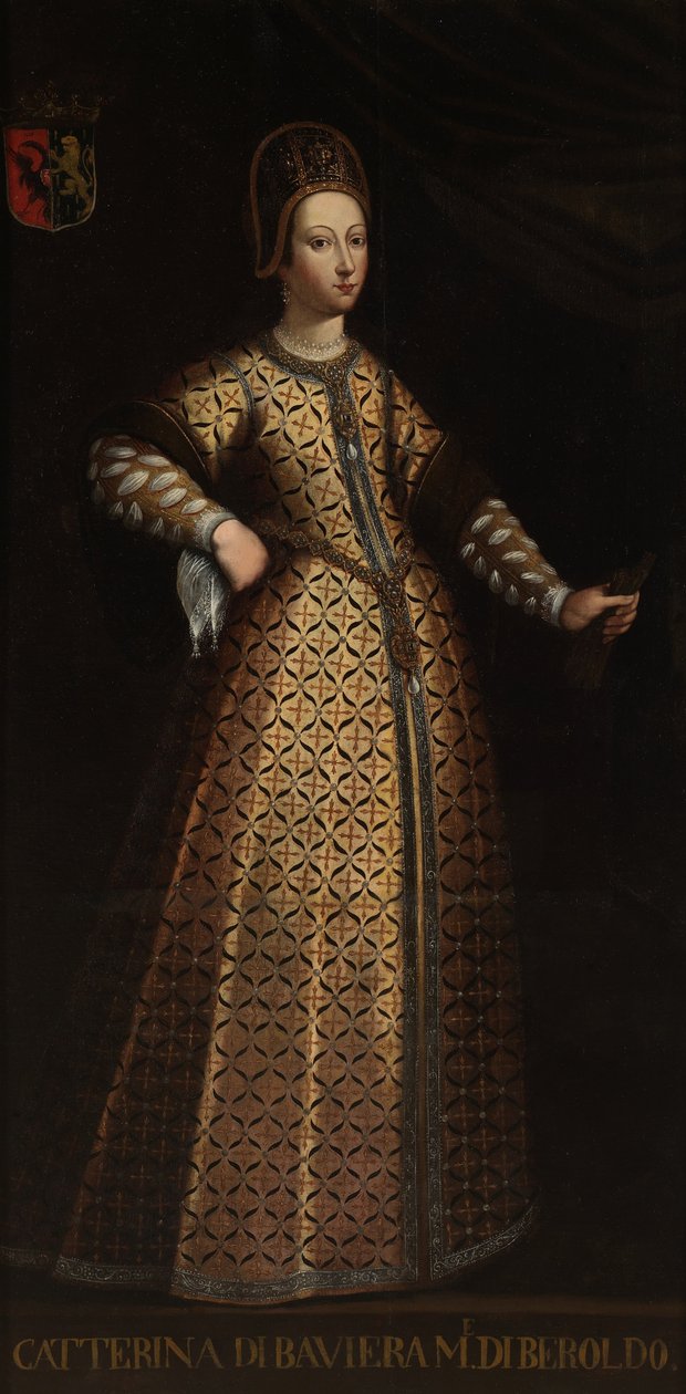 Portrett av Catherine of Bavaria kona til Beroldo av Unbekannt Unbekannt