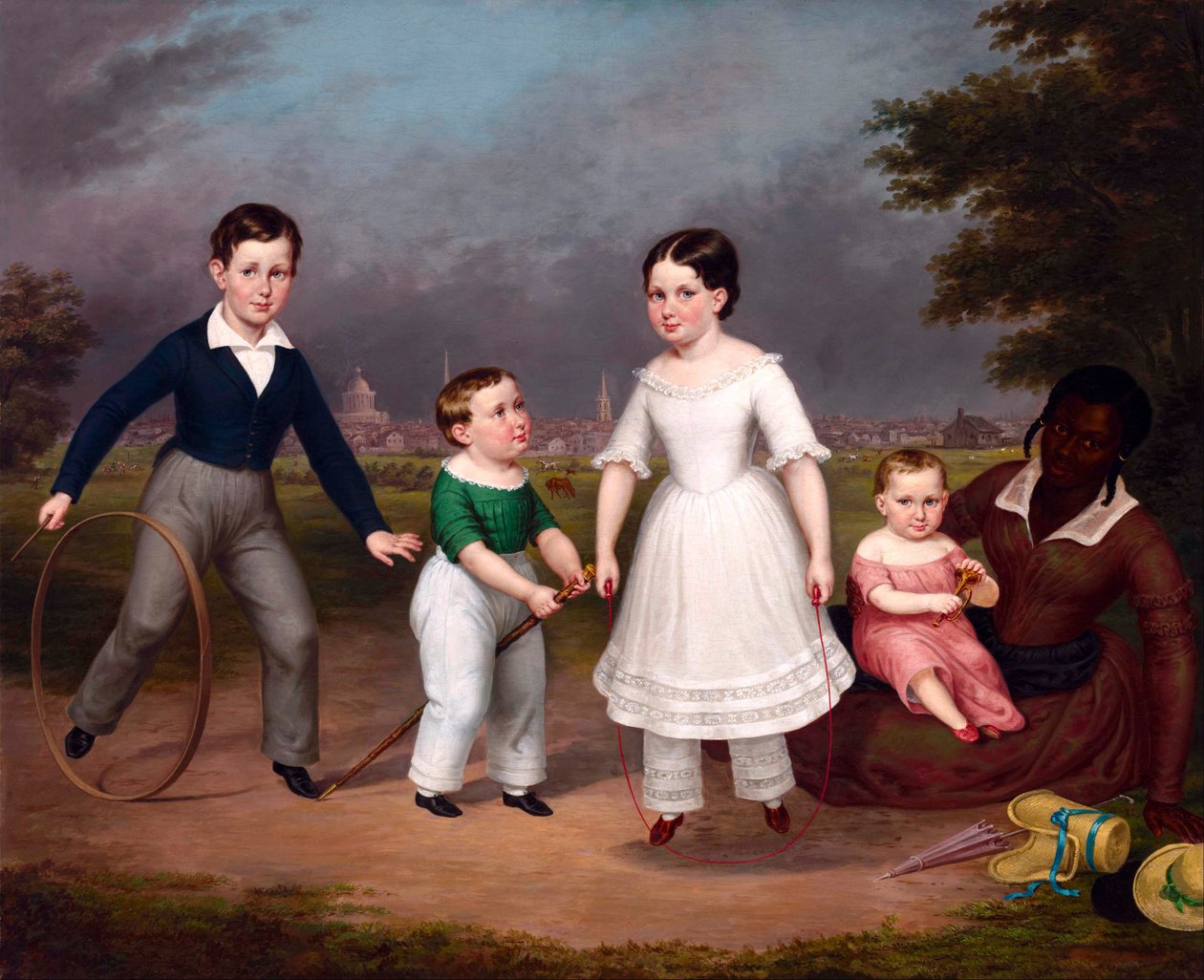Robert, Calvin, Martha og William Scott og Mila av Unbekannt Unbekannt