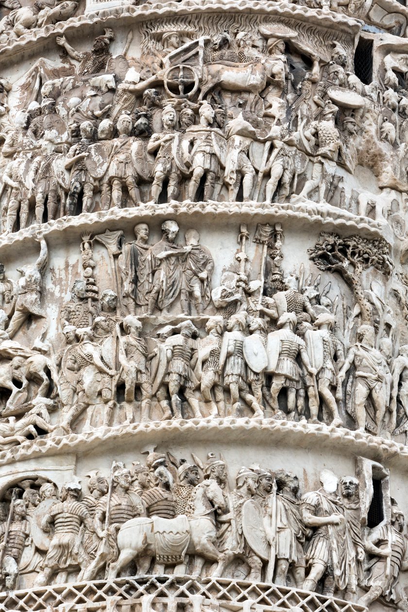 Roma, Italia. Trajans spalte. av Unbekannt Unbekannt