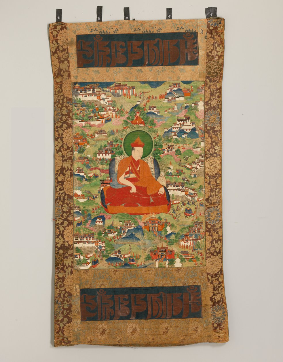 Scener fra Sherab Gyaltsens liv (1436-1494 eller 1465), den tjuende troneholderen i Sak ... av Unbekannt Unbekannt