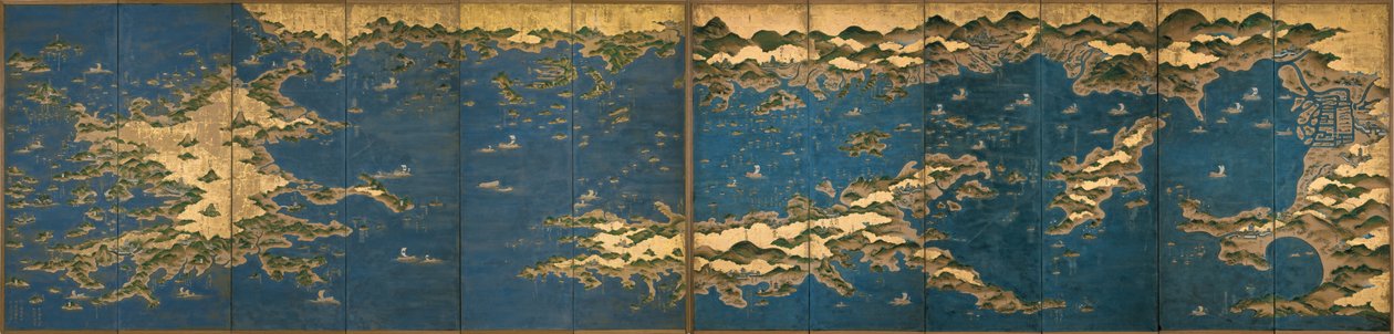 Seto Innlandshav- Osaka til Nagasaki Sea Route av Unbekannt Unbekannt