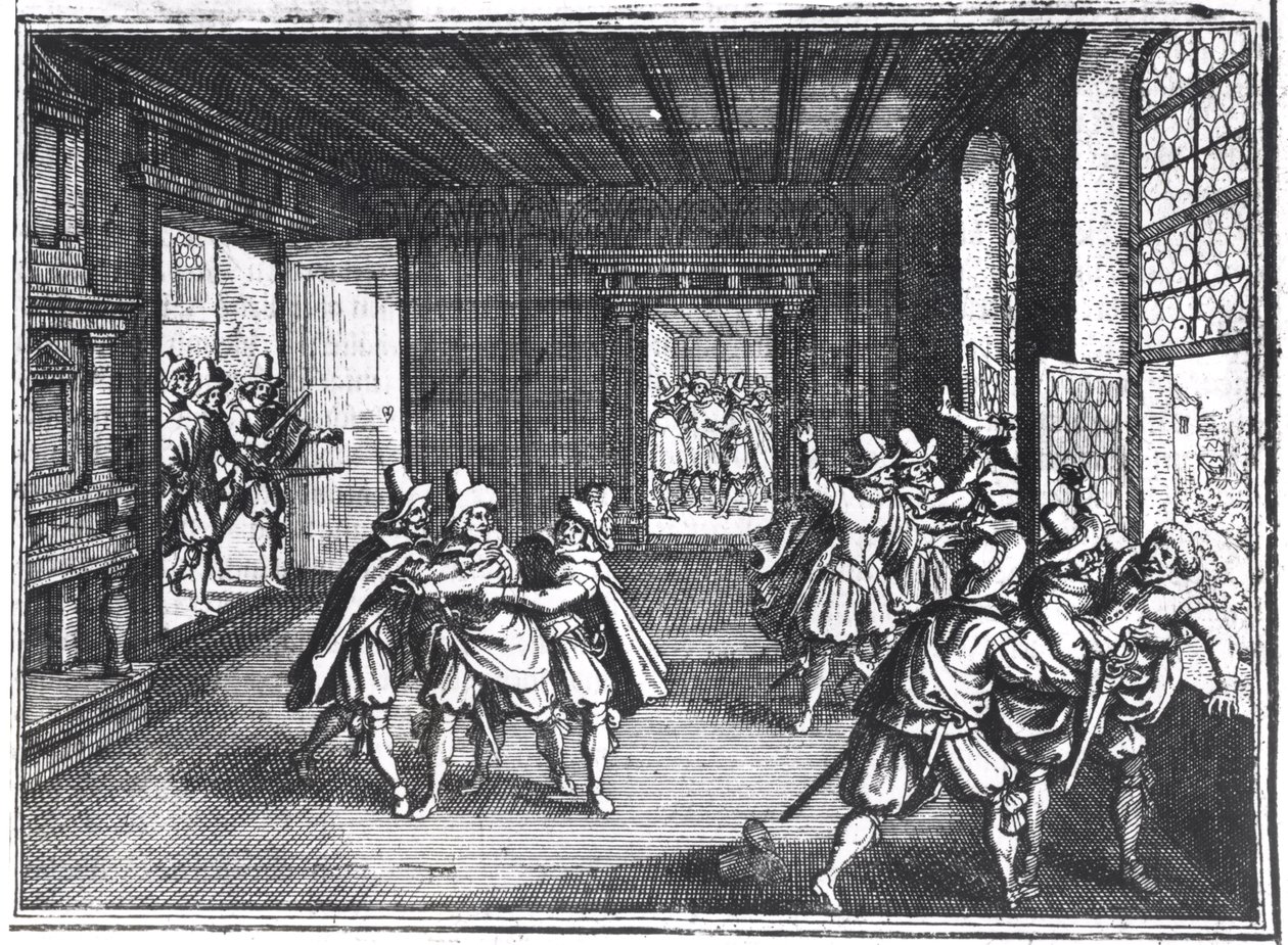 Forsvaret av Praha i 1618 av Unbekannt Unbekannt