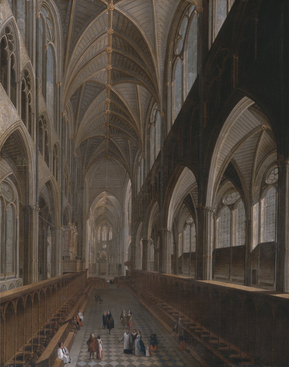 Interiøret i Westminster Abbey av Unbekannt Unbekannt