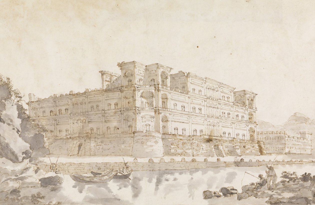 Palace of Donn Anna i Napoli av Unbekannt Unbekannt