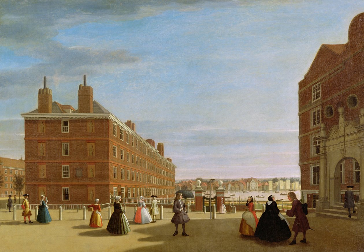 Papirbygningene, Inner Temple, London, ca. 1725 av Unbekannt Unbekannt