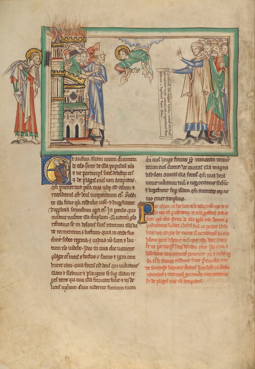 Guds folk forlater Babylon og kjøpmenn som beklager Babylon av Unbekannt Unbekannt