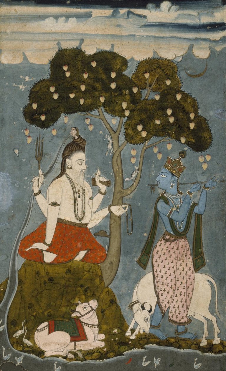 Ukjent indianer - Shiva og Krishna av Unbekannt Unbekannt
