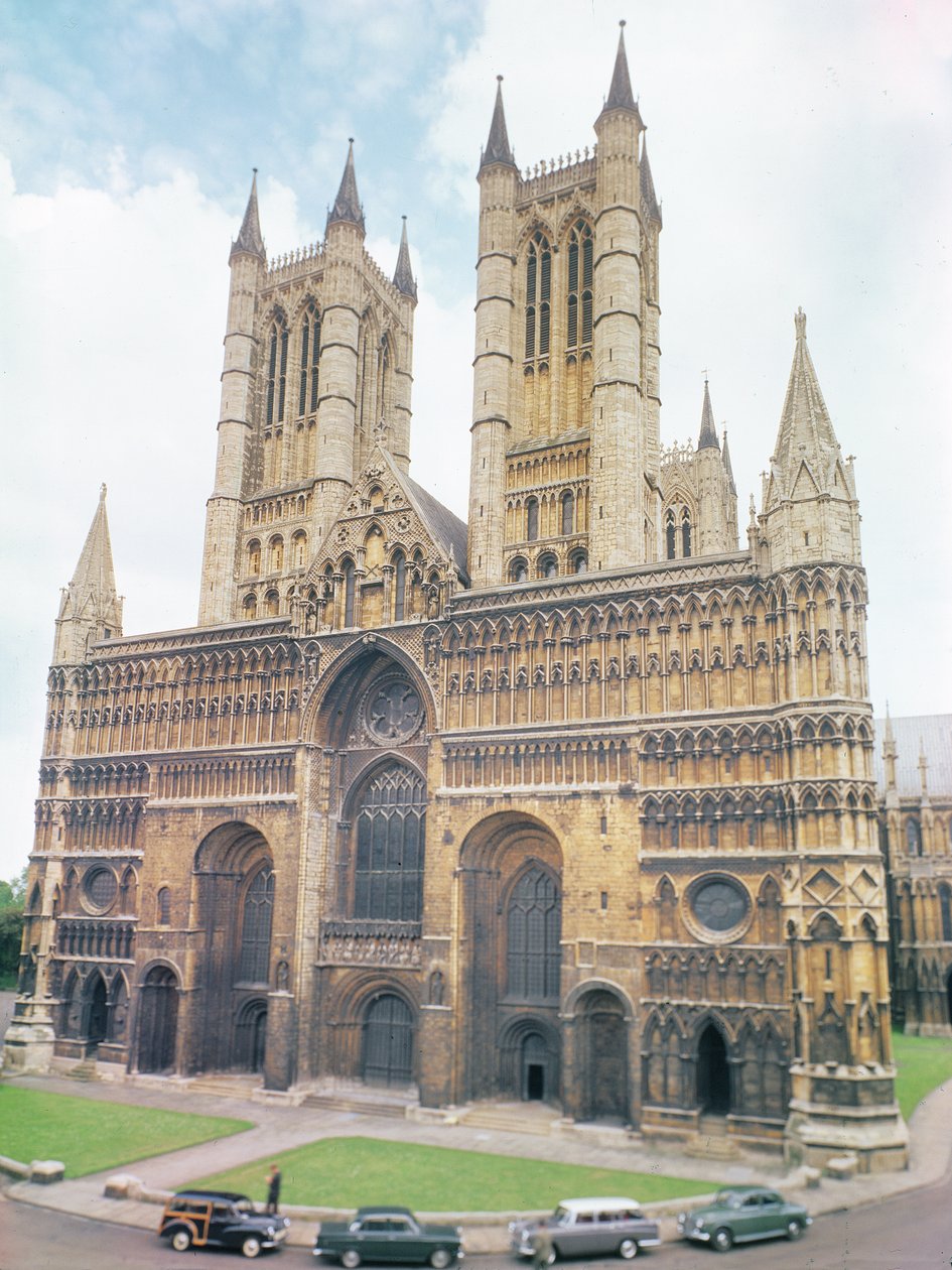 Utsikt over Lincoln Cathedral av Unbekannt Unbekannt