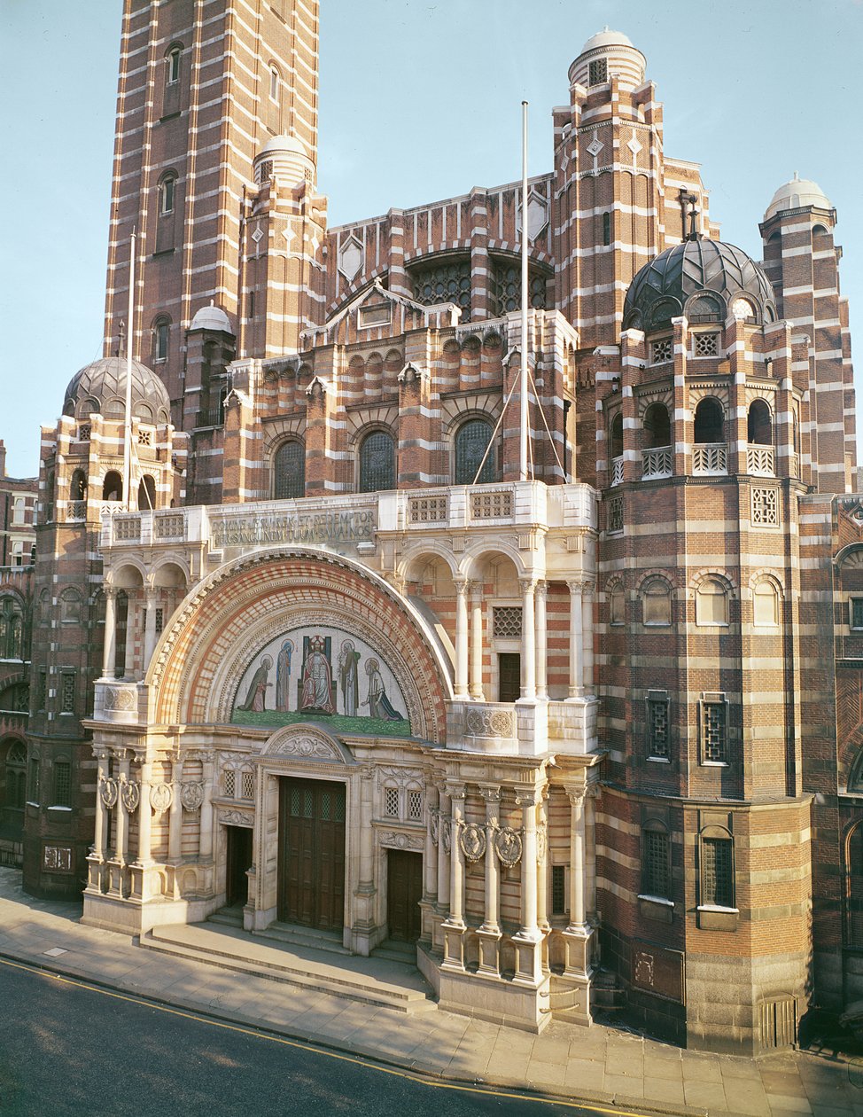 Utsikt over Westminster Cathedral av Unbekannt Unbekannt