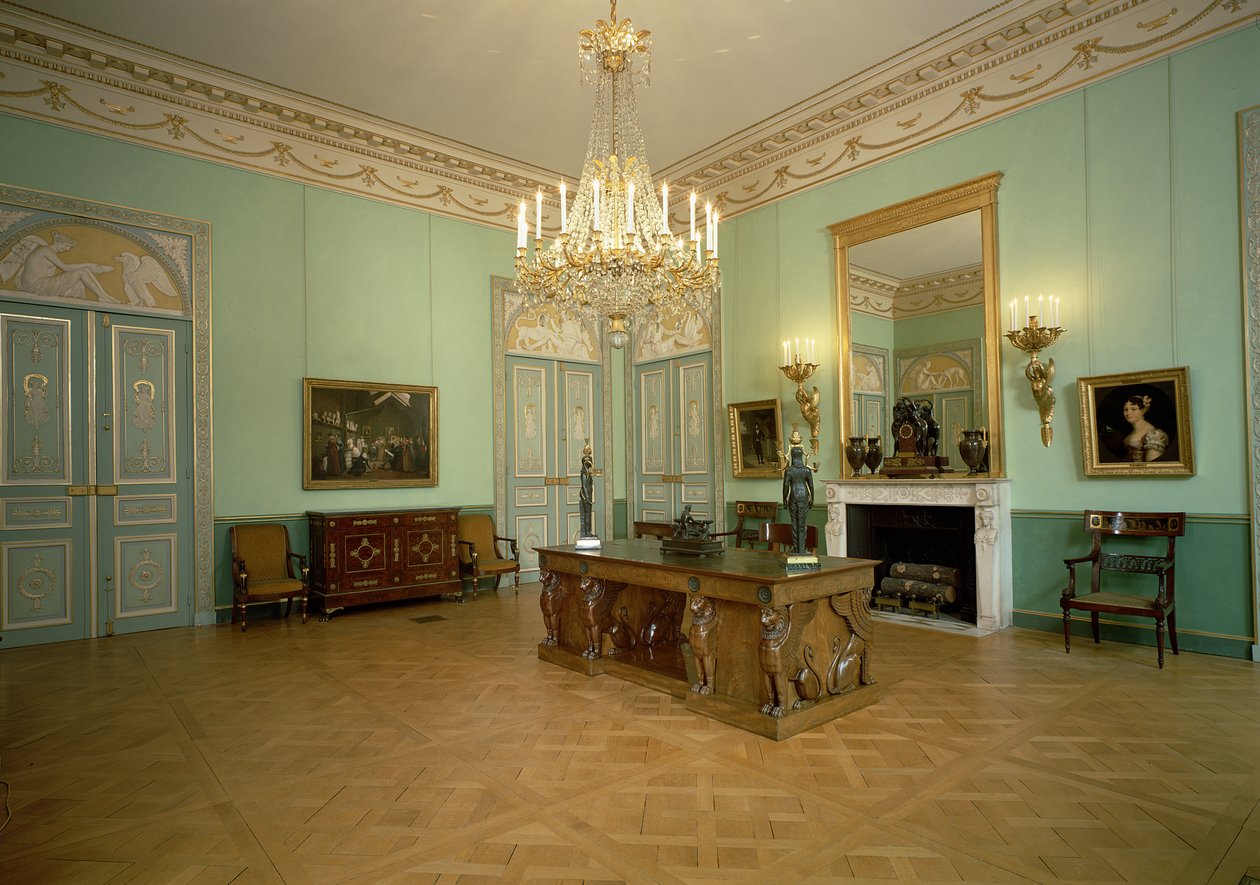 Utsikt over salongen til Musee Marmottan Monet, Paris, 1700-1900-tallet av Unbekannt Unbekannt