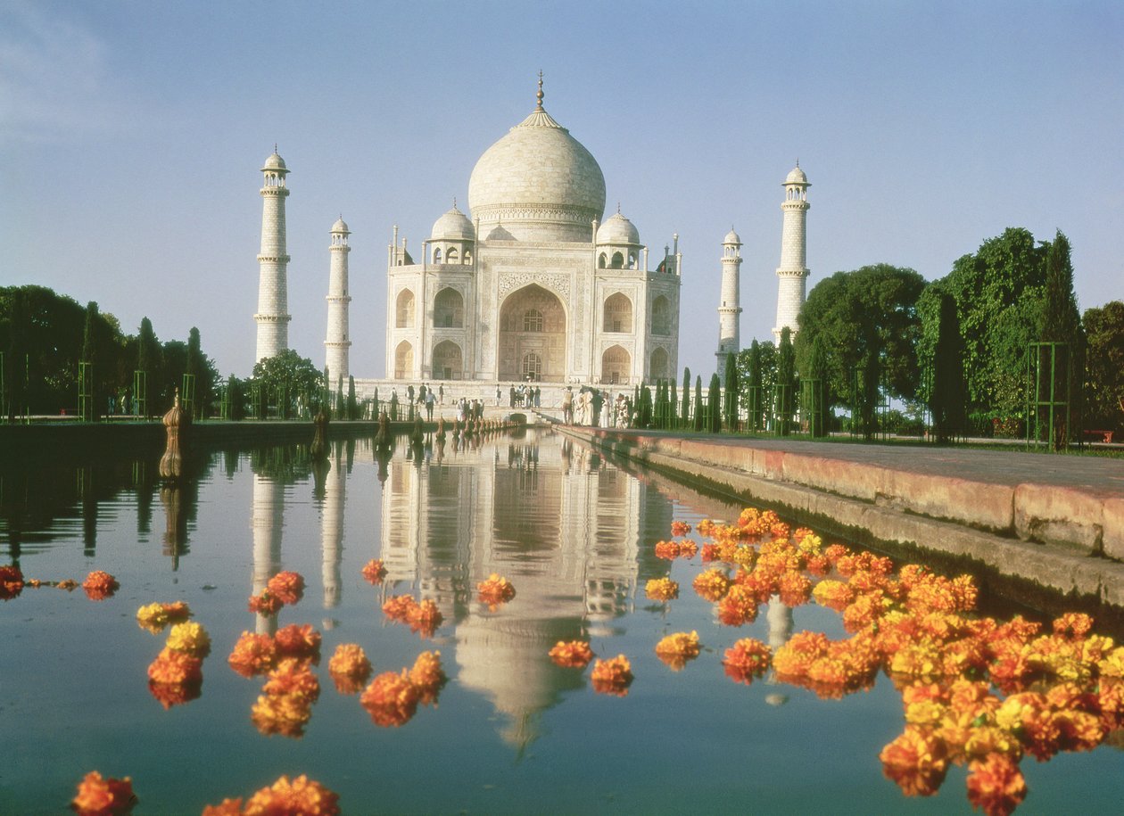 Utsikt over Taj Mahal av Unbekannt Unbekannt