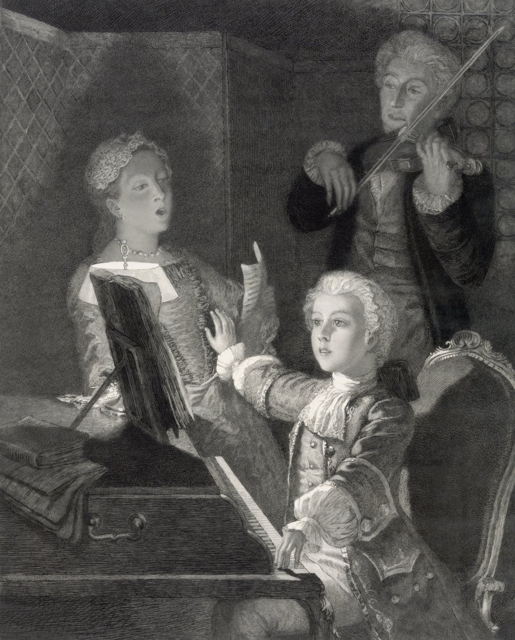 Wolfgang Amadeus Mozart som barn av Unbekannt Unbekannt