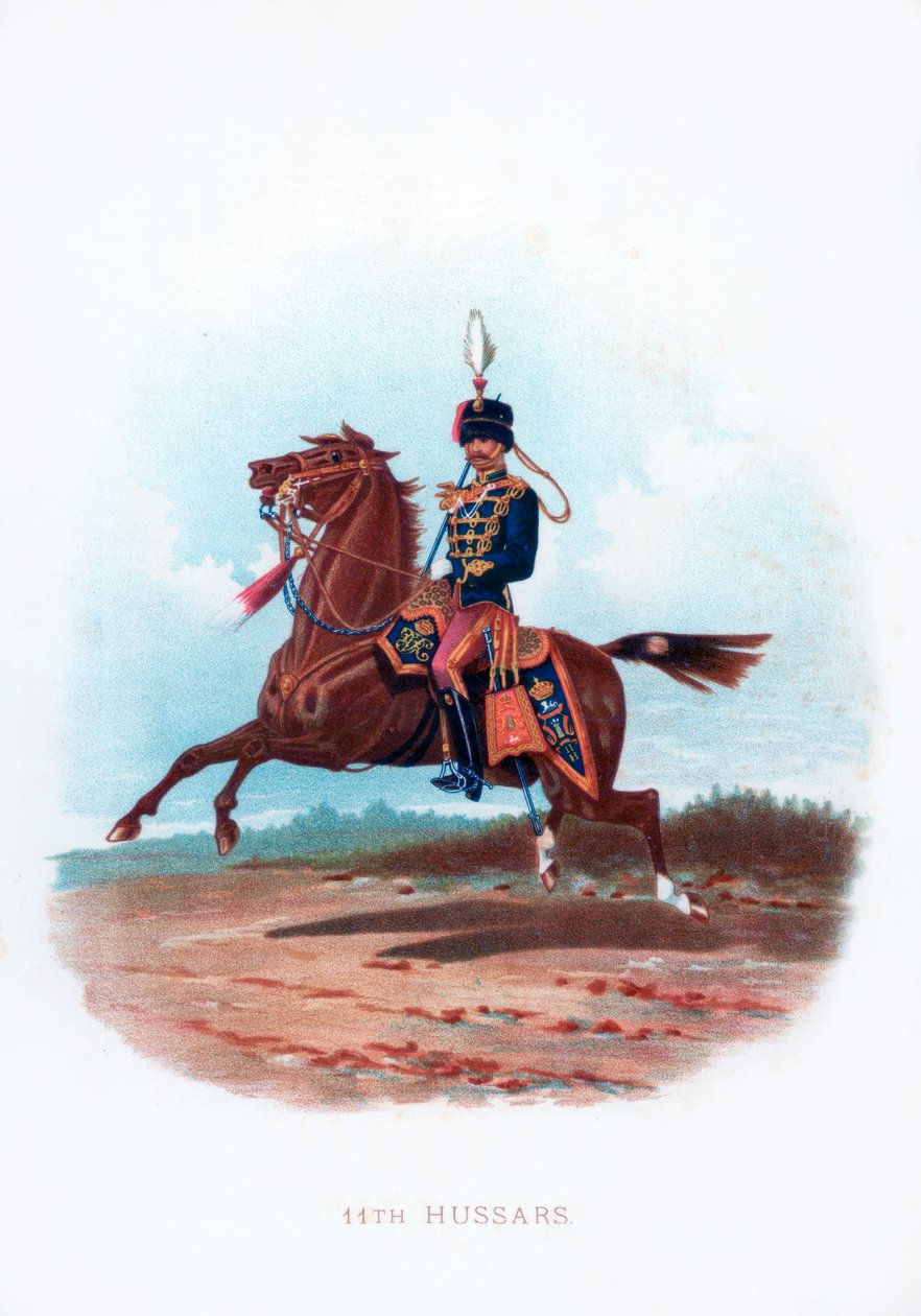 11. husarer, 1889 av Unbekannt