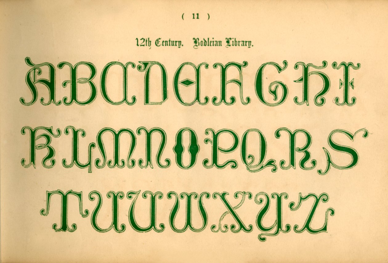 1100-tallet. Bodleian Library, 1862 av Unbekannt