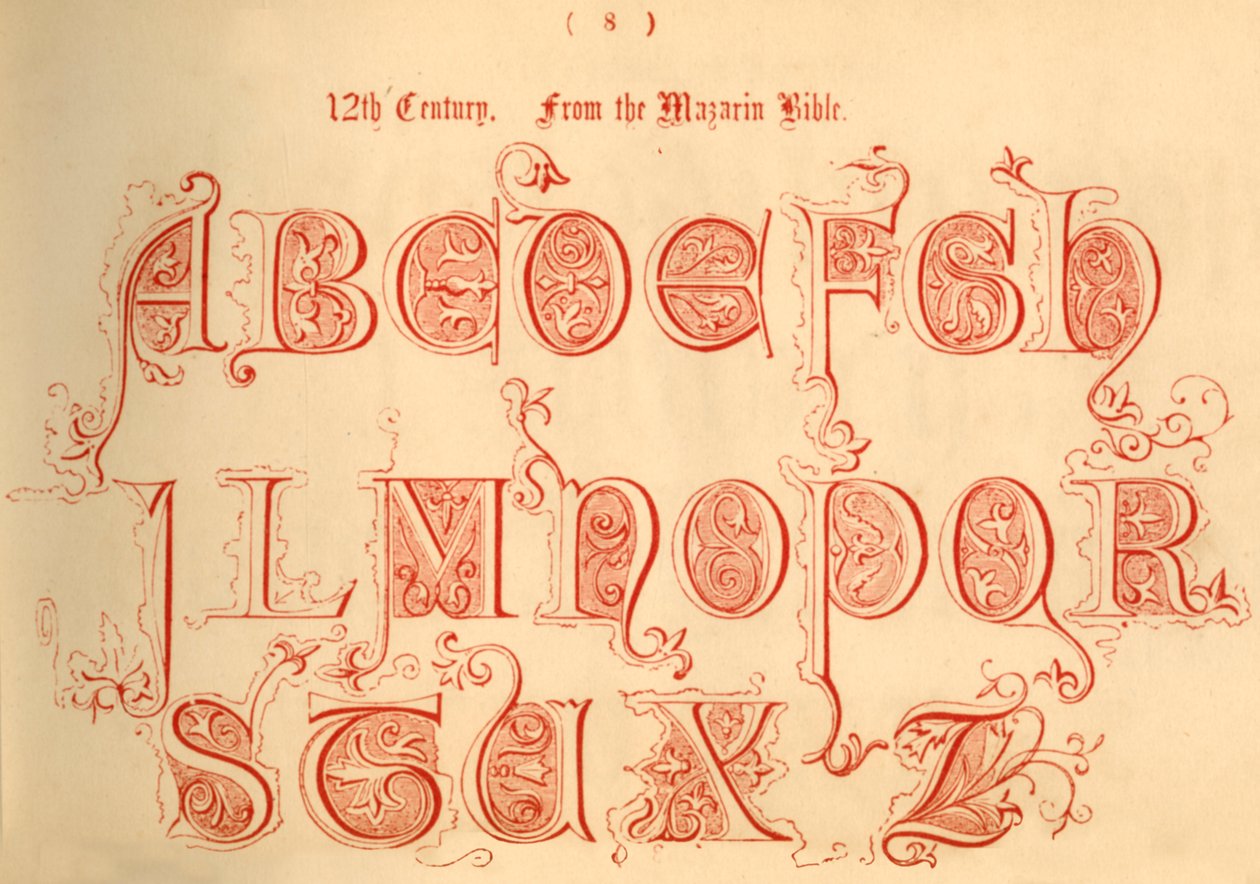1100-tallet. Fra Mazarin-bibelen, 1862 av Unbekannt