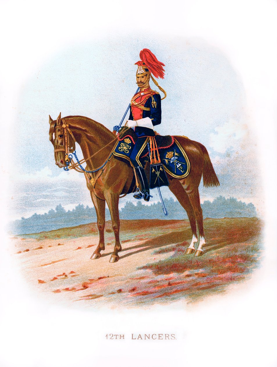 12th Lancers, 1889 av Unbekannt