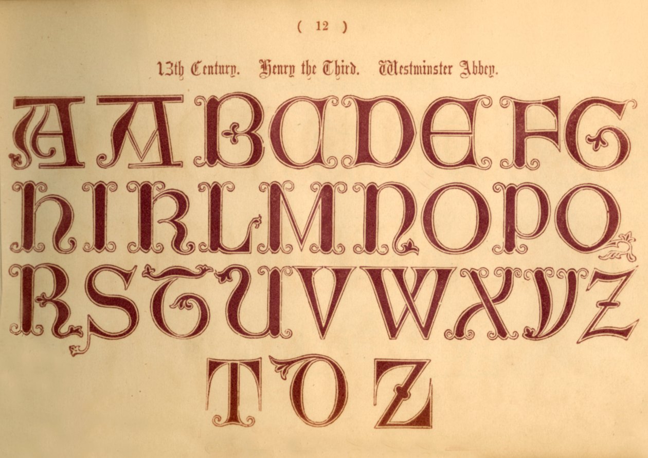 13. århundre. Henrik den tredje. Westminster Abbey, 1862 av Unbekannt