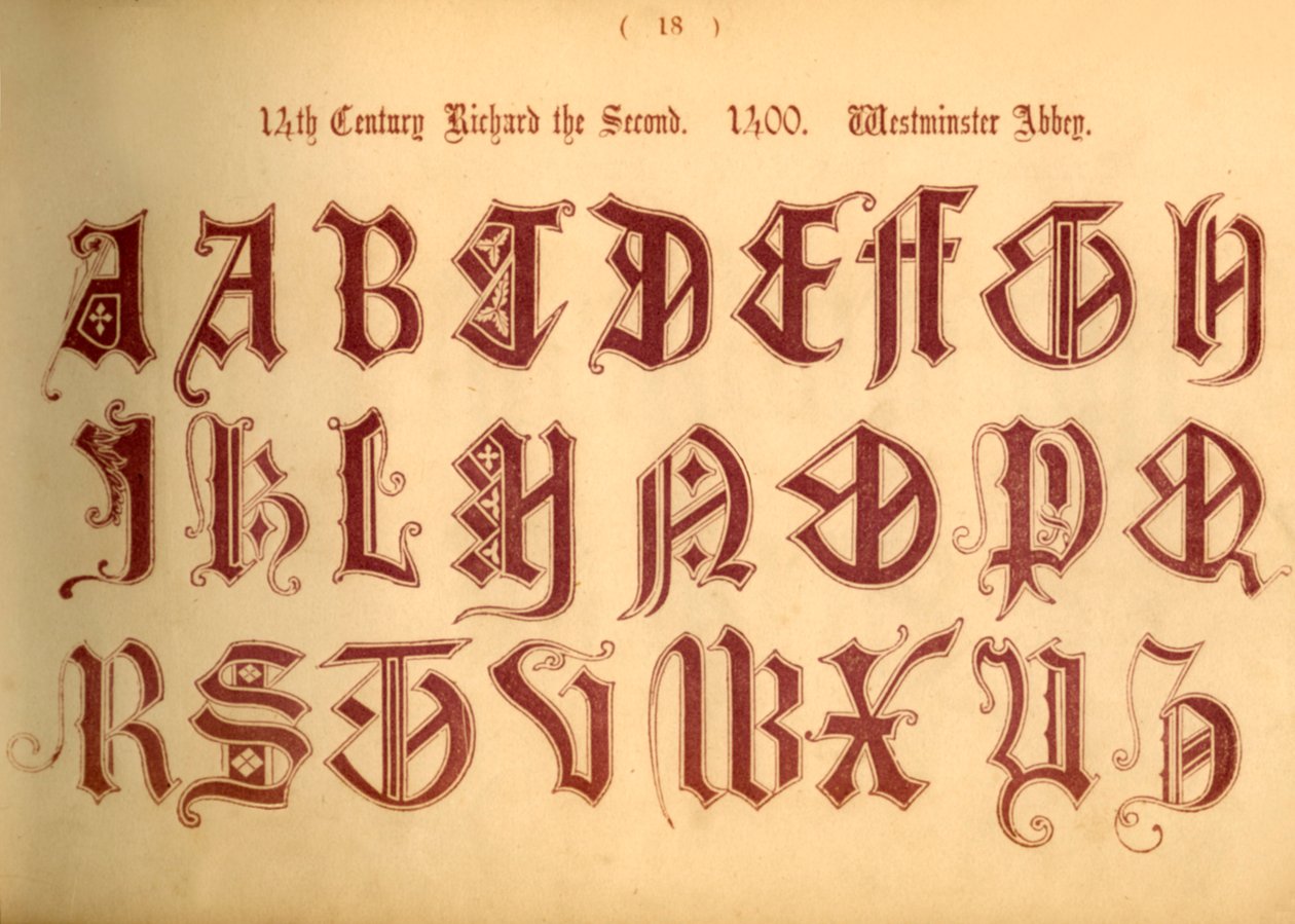 1300-tallet. Richard den andre. 1400. Westminster Abbey, 1862 av Unbekannt