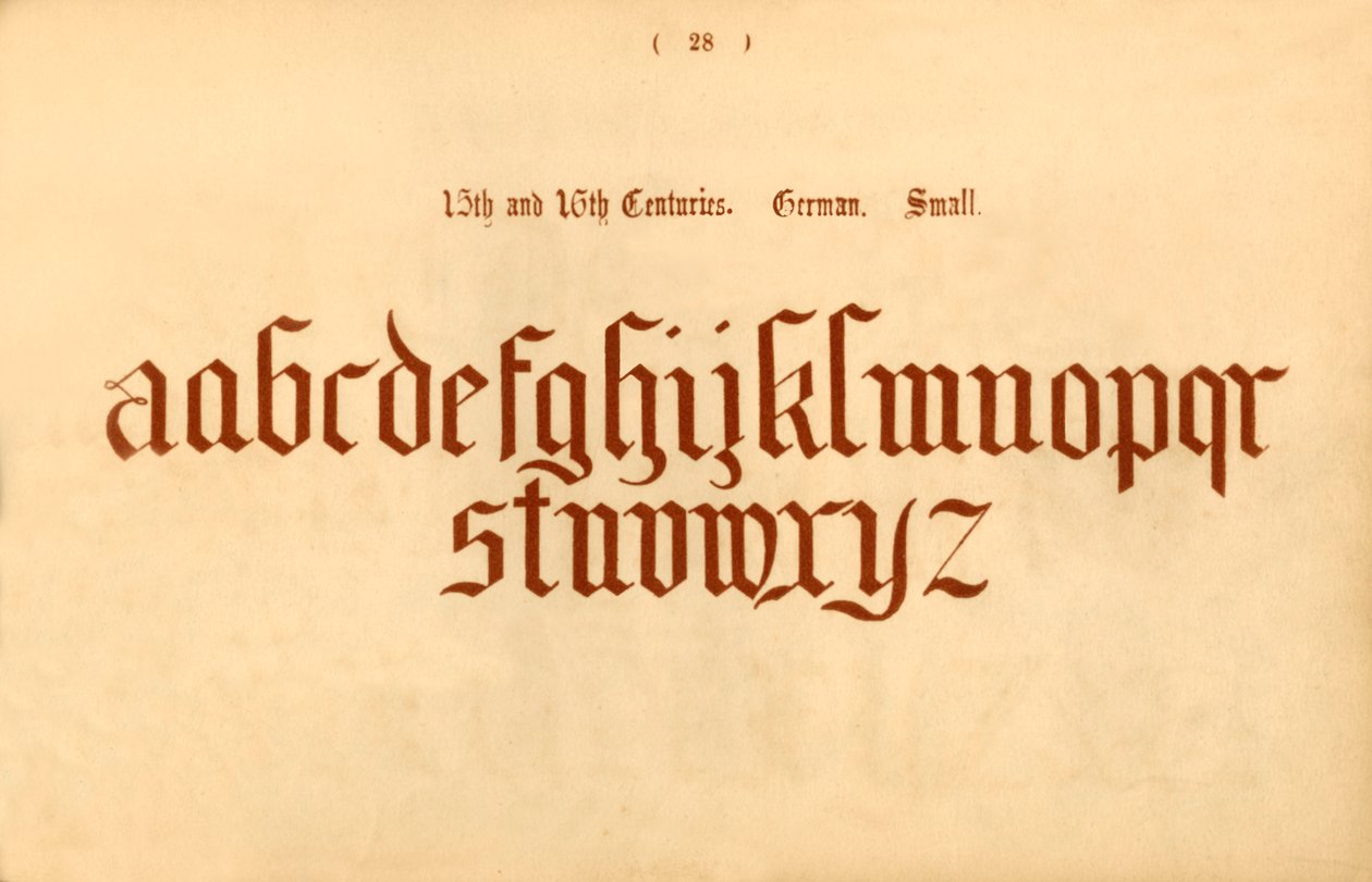 15. og 16. århundre. Tysk. Liten, 1862 av Unbekannt