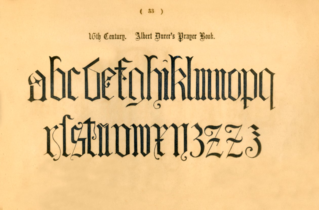 Det 16. århundre. Albert Durers bønnebok, 1862 av Unbekannt