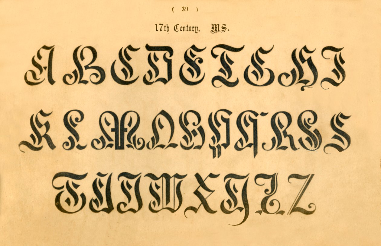 17. århundre. MS., 1862 av Unbekannt