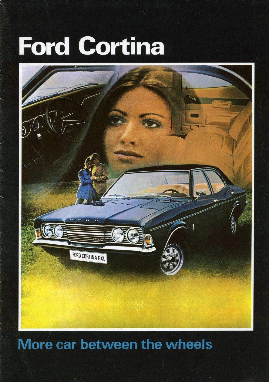 1972 Ford Cortina Mk3 salgsbrosjyreomslag. av Unbekannt