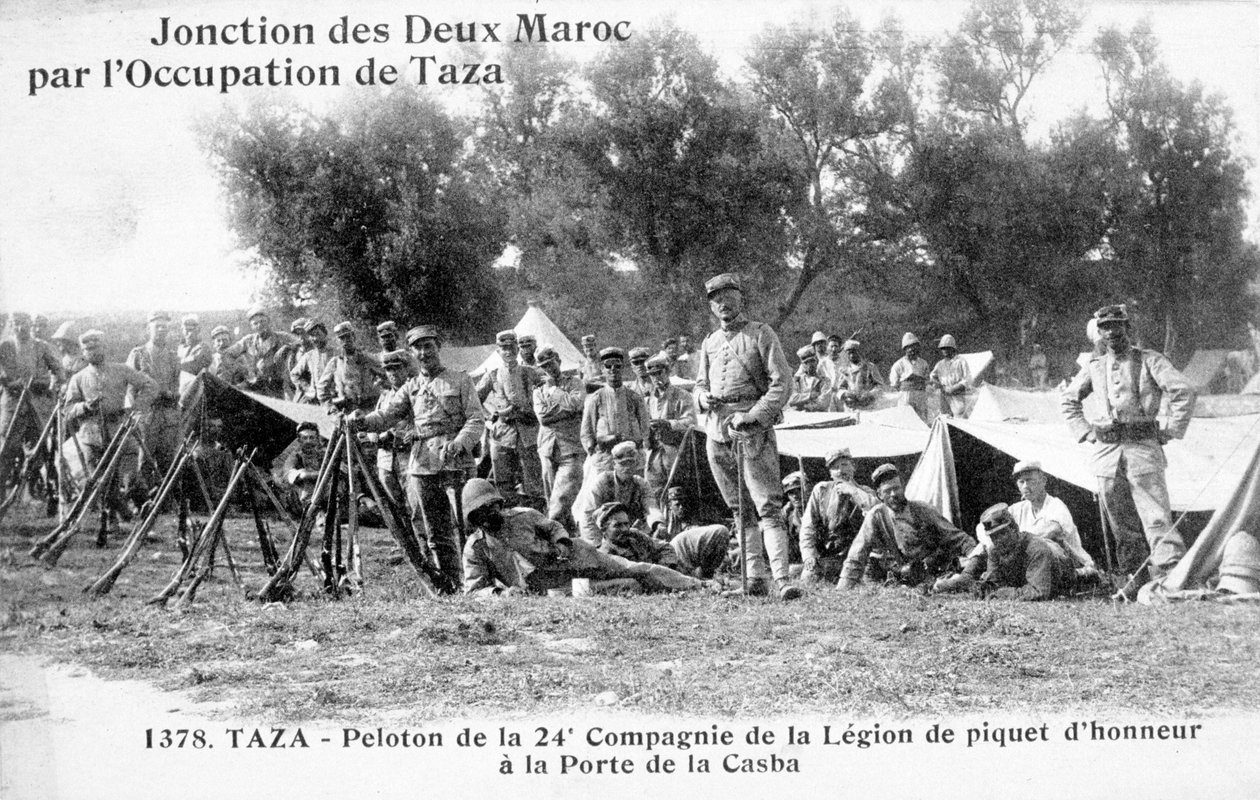 24. kompani av den franske fremmedlegionen, Taza, Marokko, 1904 av Unbekannt