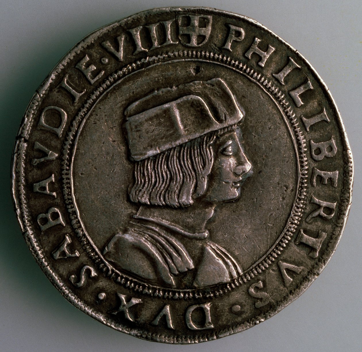 4-testong. Hertugdømmet Savoy, Italia, Forside: Philibert II, hertug av Savoy, 1497-1504 av Unbekannt