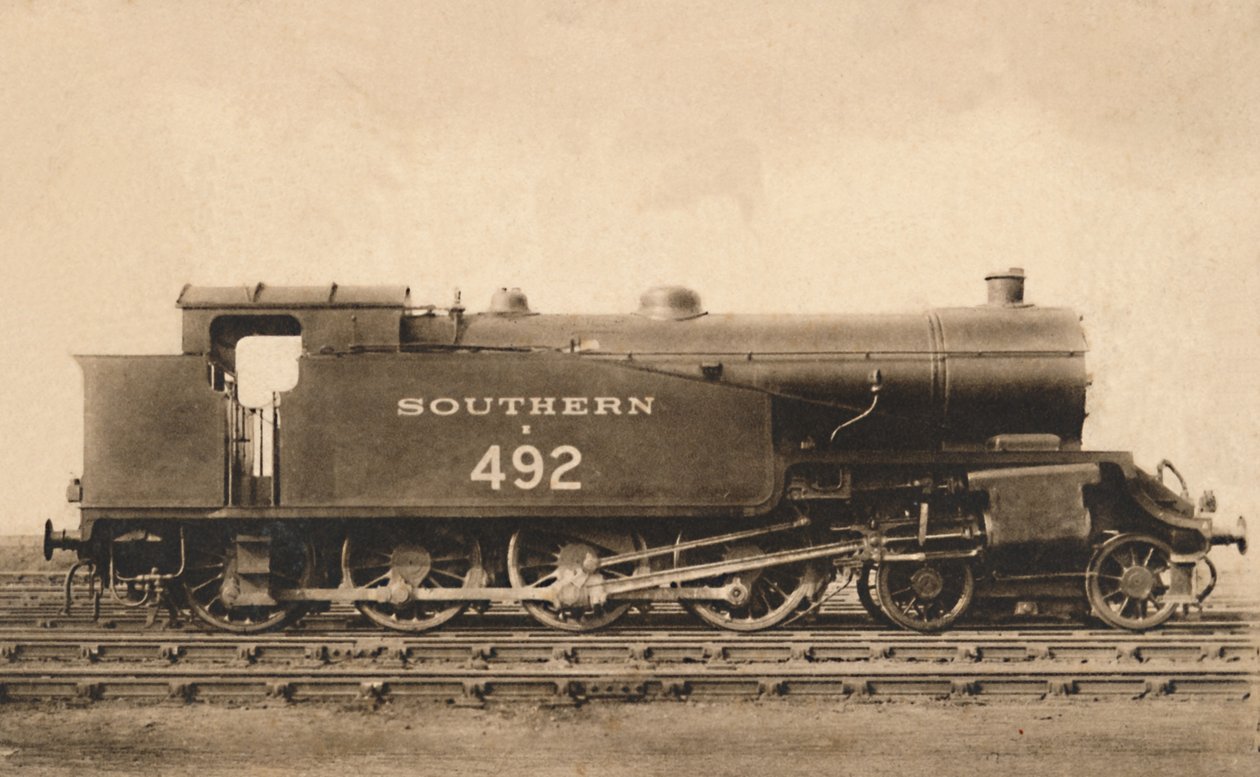 4.8.2. Tankmotor nr. E. 492, tidlig på 1900-tallet. av Unbekannt