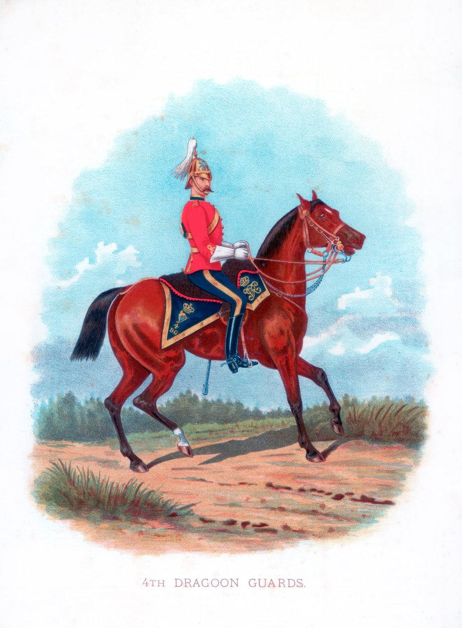 4. dragonvakter, 1888 av Unbekannt