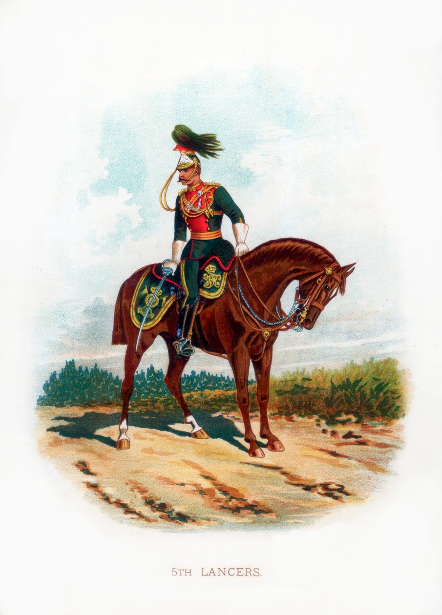 5th Lancers, 1889 av Unbekannt