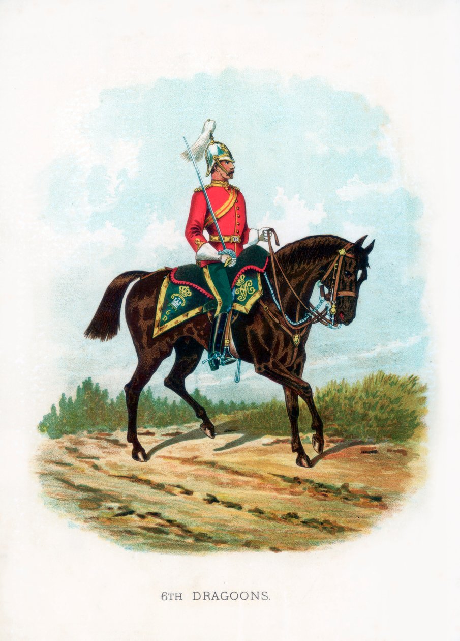6th Dragons, 1889 av Unbekannt