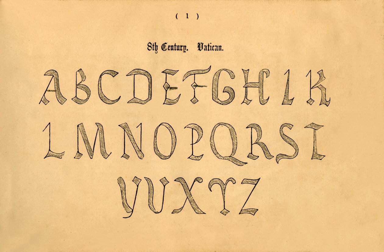 8. århundre. Vatikanet, 1862 av Unbekannt