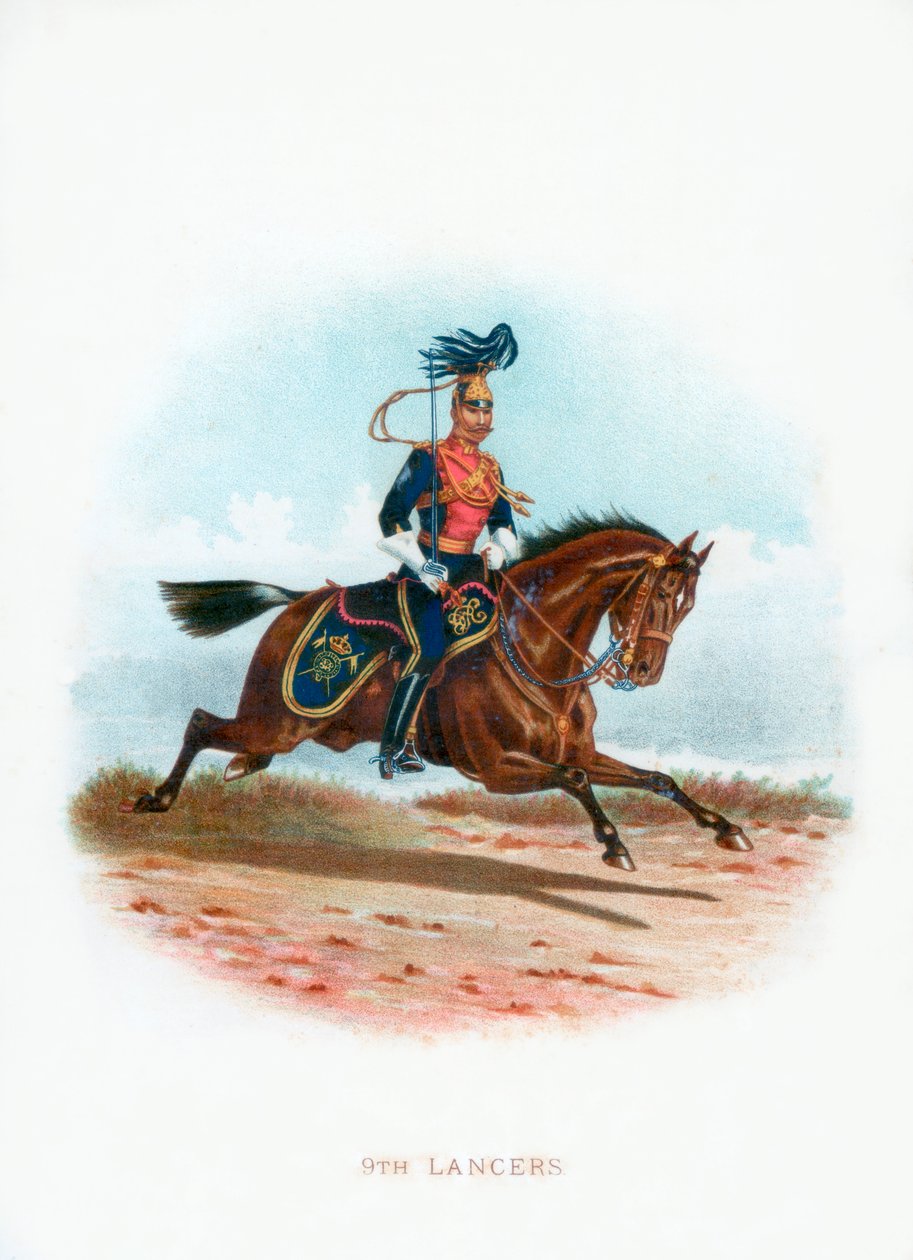 9th Lancers, 1889 av Unbekannt