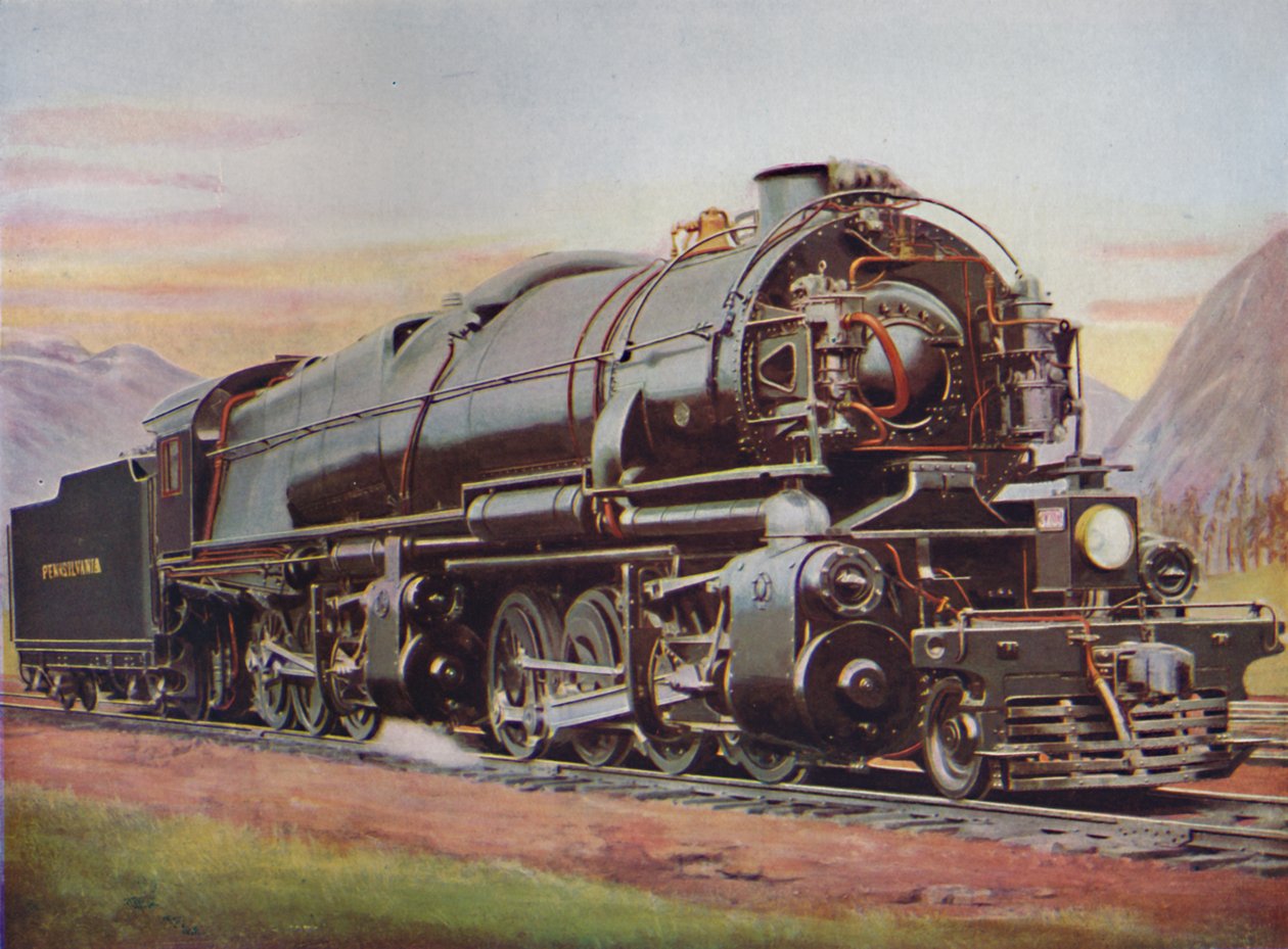 En 300-tonns godsmotor av typen American Mallet. Pennsylvania Railroad, 1926 av Unbekannt