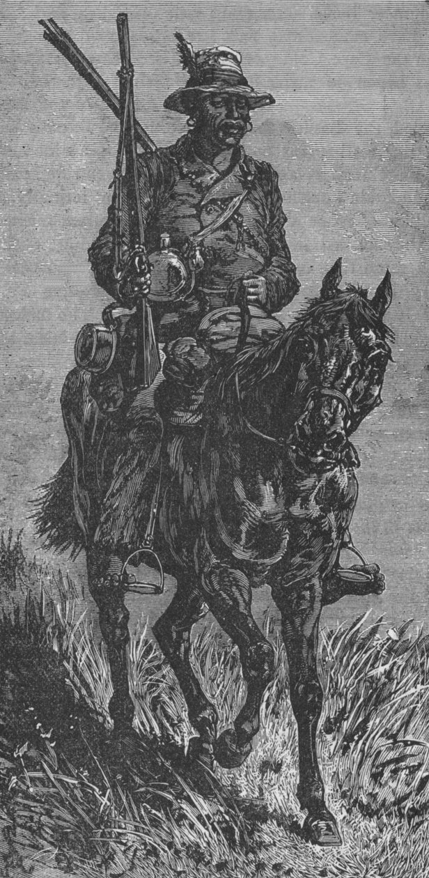 En Basuto-speider, ca 1880 av Unbekannt