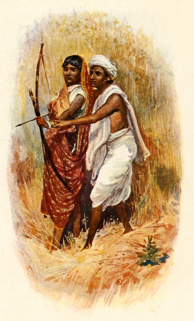 Et Bhil-par, c1910. av Unbekannt