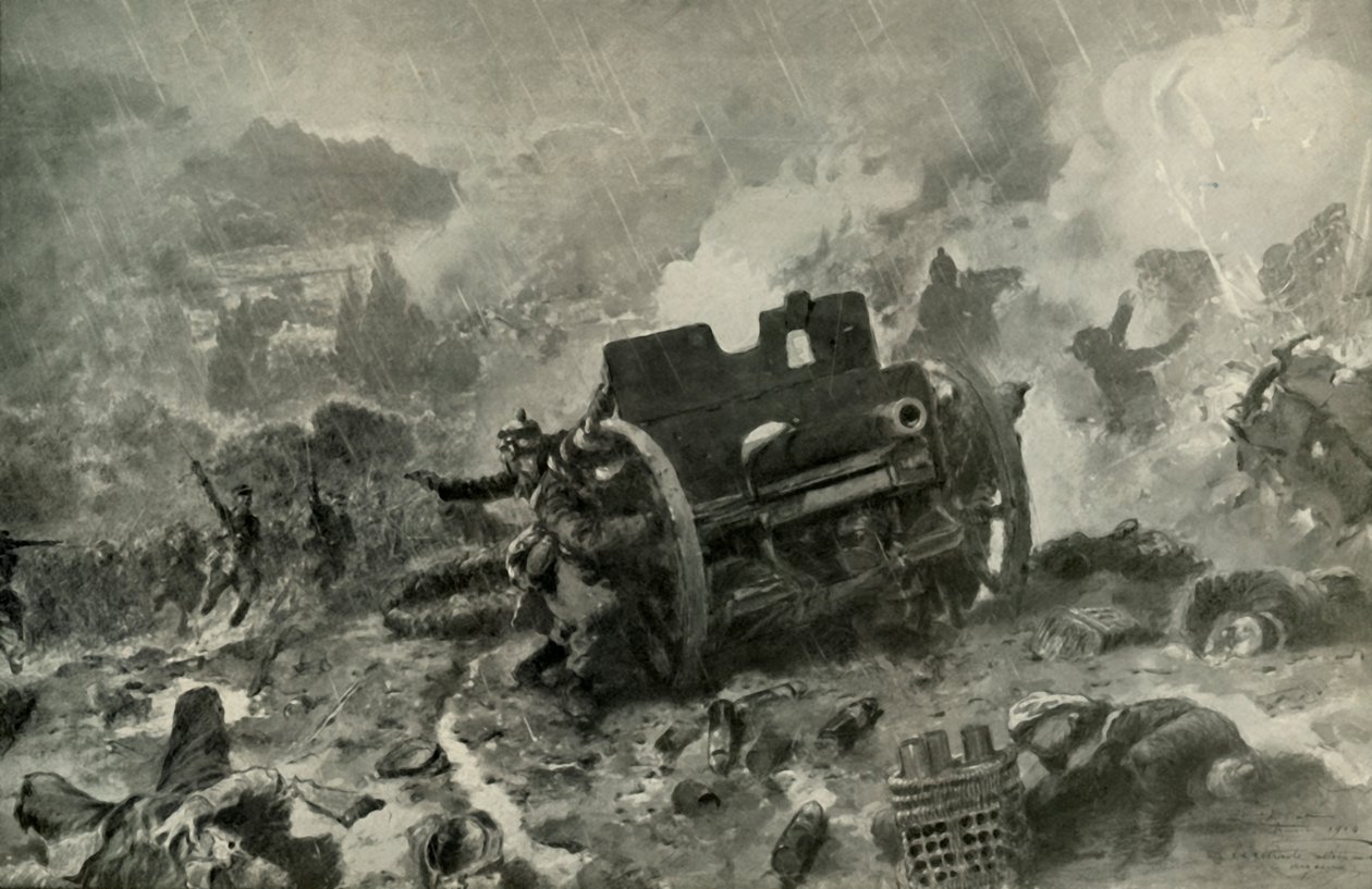 Et strålende fransk angrep på den tyske posisjonen i Argonne, 1919. av Unbekannt