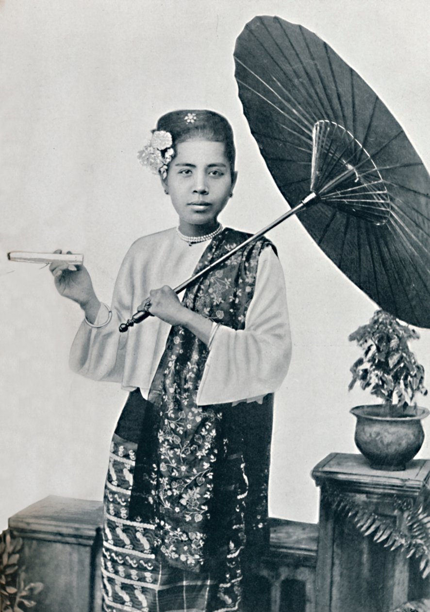 En burmesisk dame, 1902 av Unbekannt
