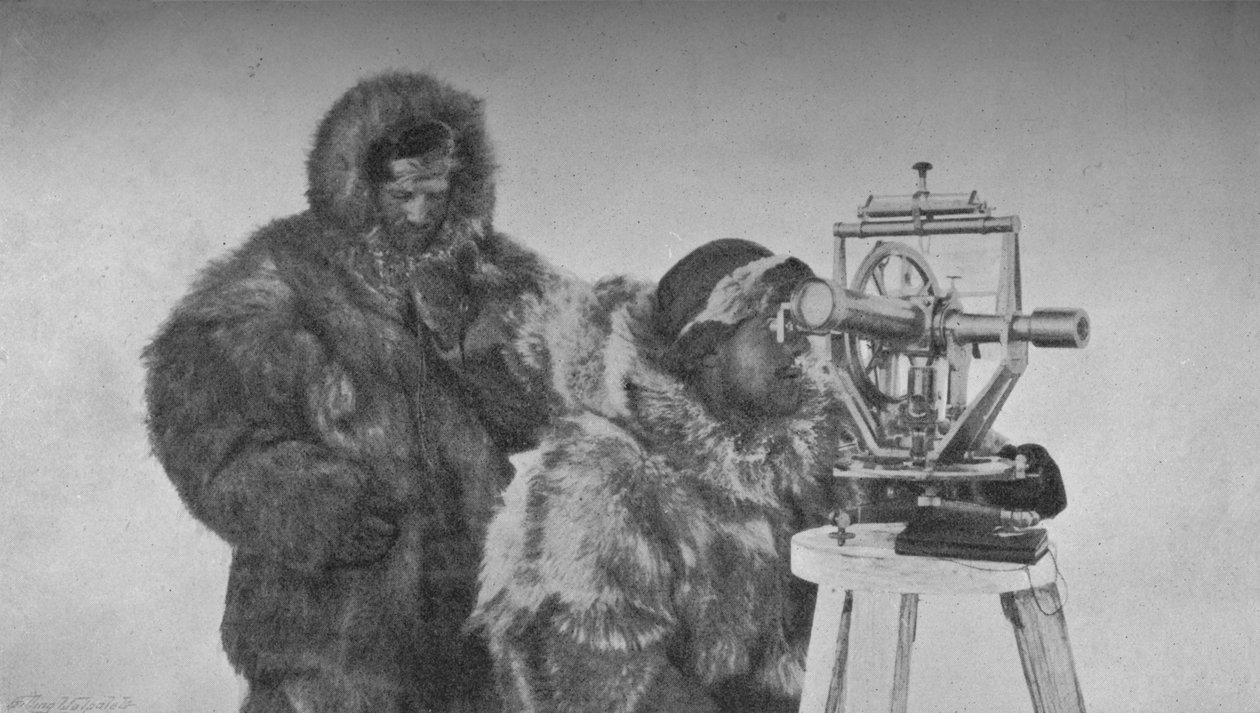 En kronometer-observasjon med teodolitten, c1893-1896, 1897 av Unbekannt
