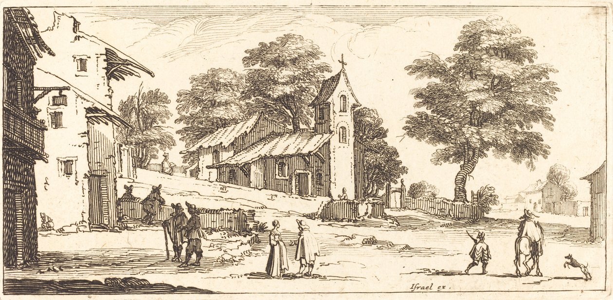 En kirke, i eller etter 1635. av Unbekannt