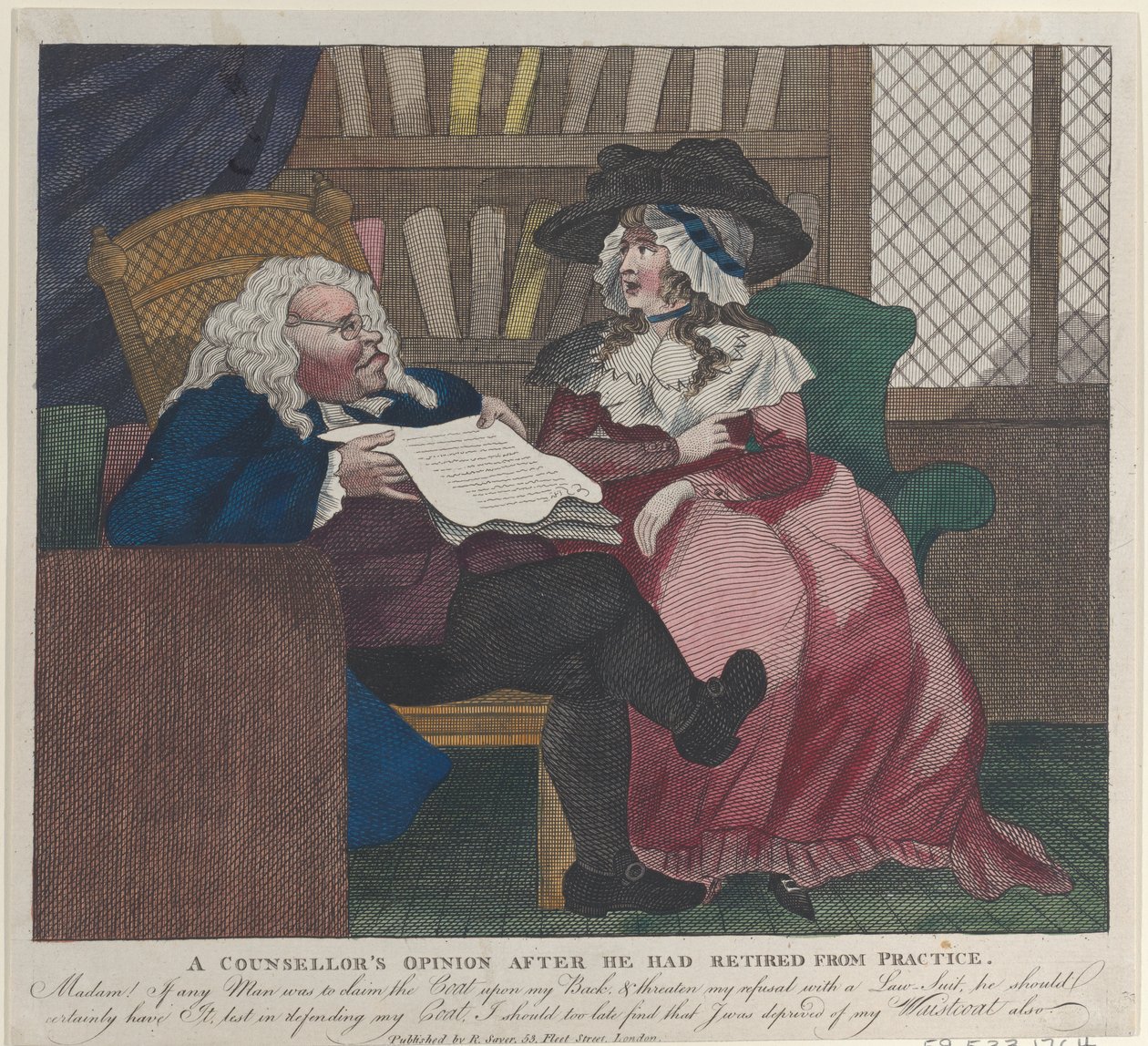 En rådgivers mening etter at han hadde trukket seg tilbake fra praksis - The Legal Consultation, 1780-94., 1780-94 av Unbekannt