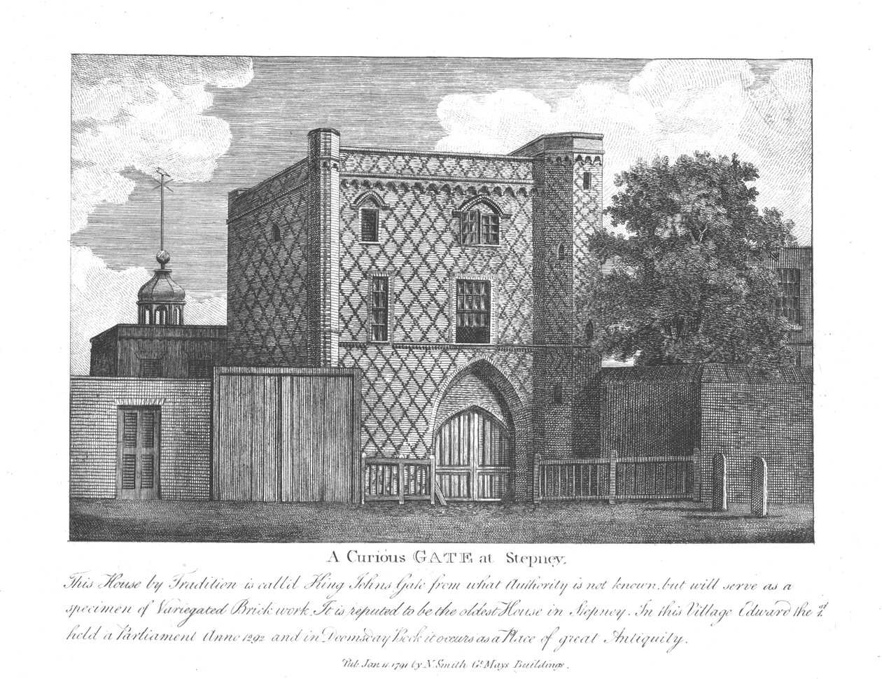 En nysgjerrig port ved Stepney, 1791 av Unbekannt