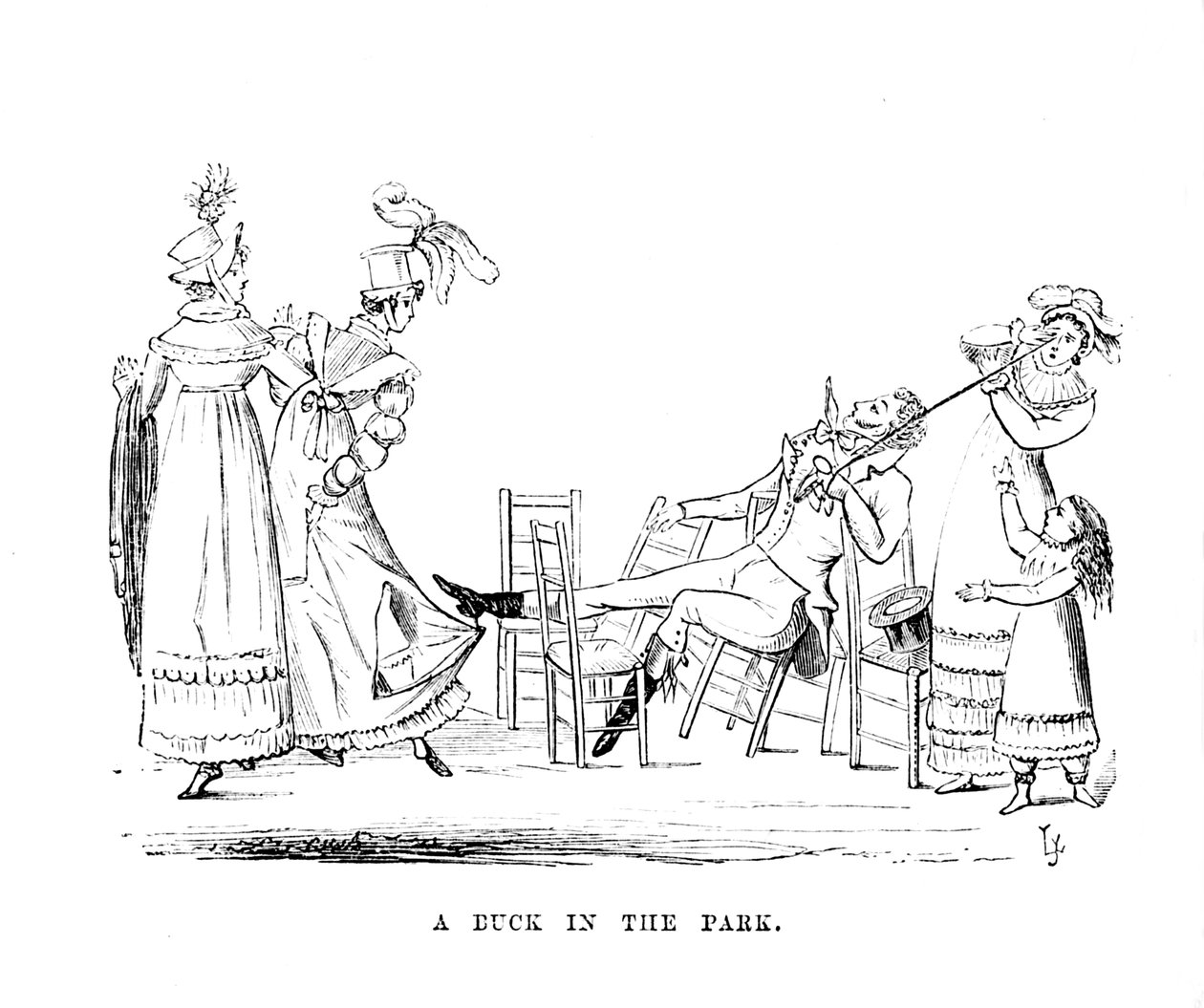 En and i parken, c1870 av Unbekannt