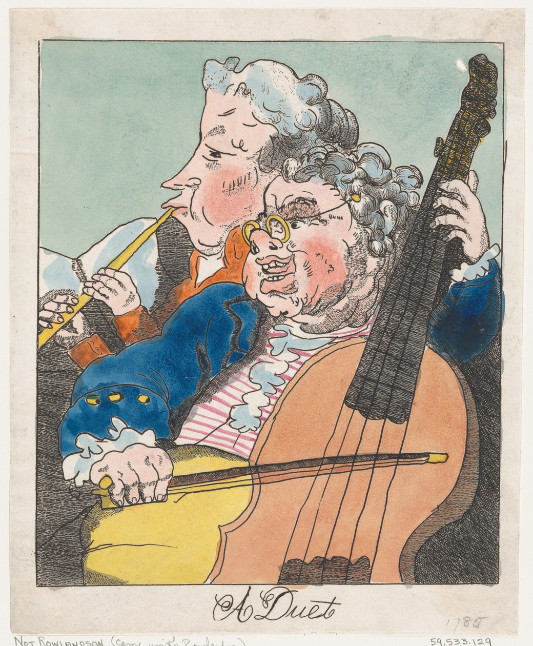 En duett, 1785, 1785. av Unbekannt