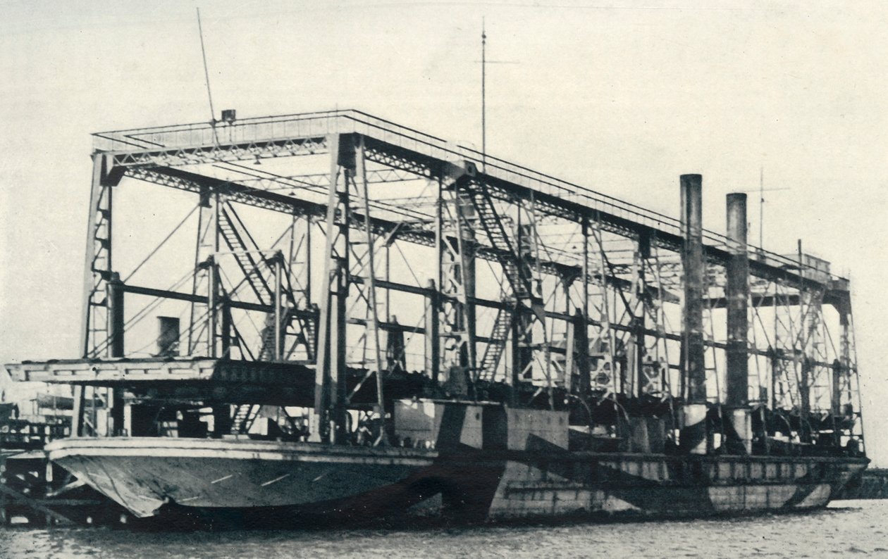 En flytende jernbane, 1922. av Unbekannt