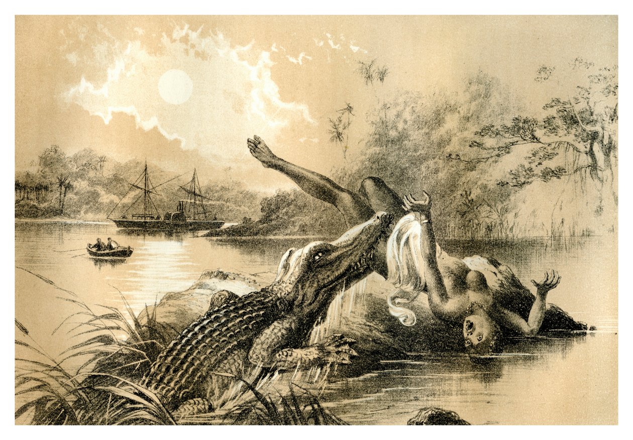 En skremmende hendelse, 1883 av Unbekannt
