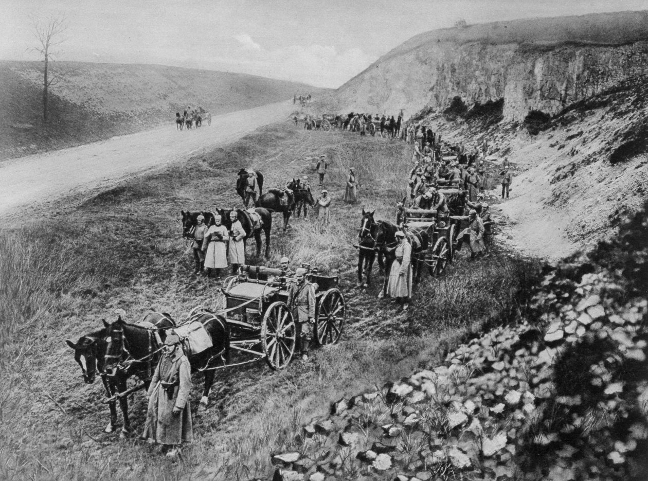 En tysk maskingeværenhet, første verdenskrig, 1915 av Unbekannt